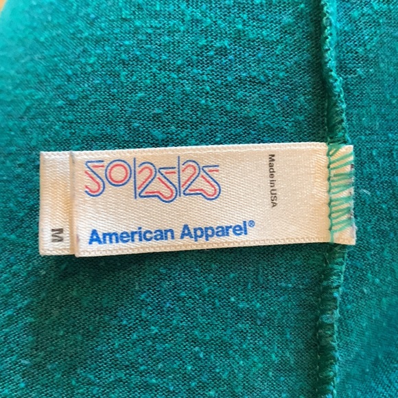 Turquoise American Apparel tank top. Size m. - Picture 3 of 3